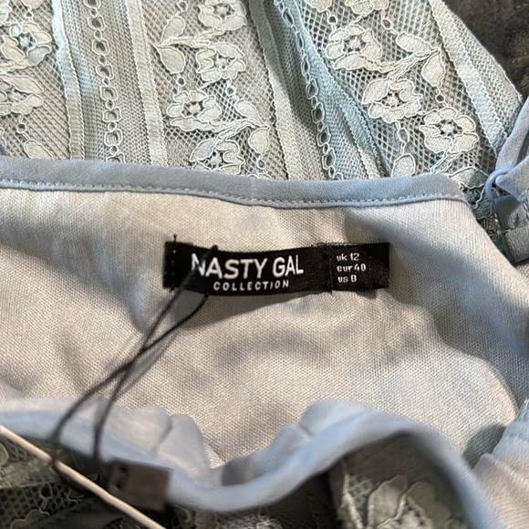 NWT Nasty Gal Lace Panel Split Mini - Picture 11 of 15